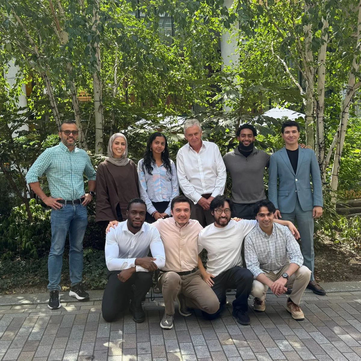 The Ayan team outside the office